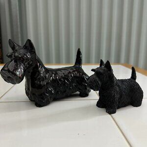 Scottish Terriers: ceramic and bone china figurines